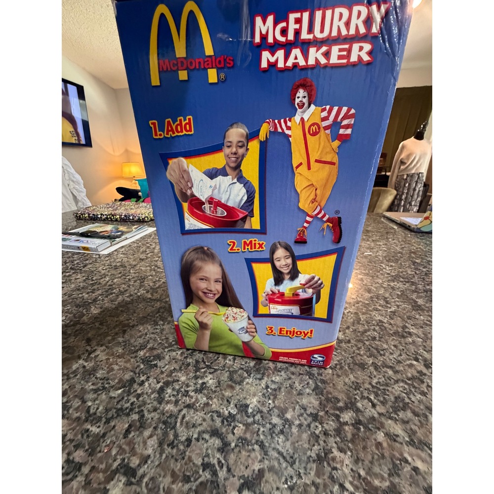 Vintage McDonald's McFlurry Maker Spin Master Toy with Box and Instructions